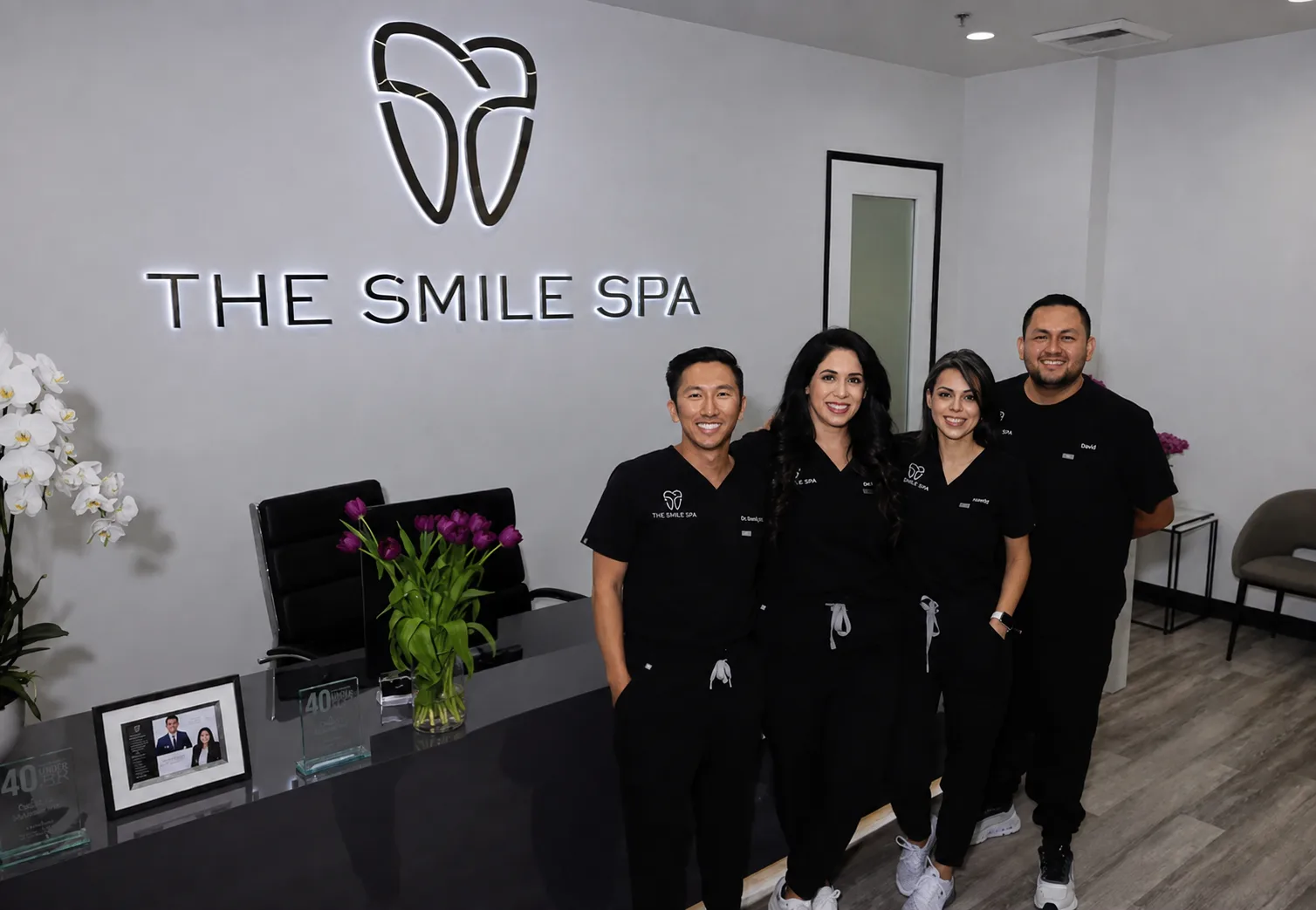 The reception area at The Smile Spa in Agoura Hills